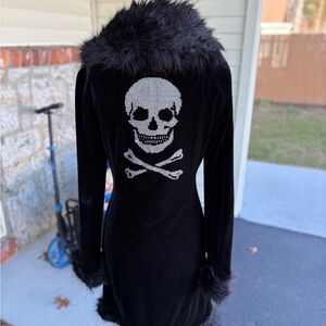 Vintage Betsey Johnson “Boho” Velvet, Embroidered Coat